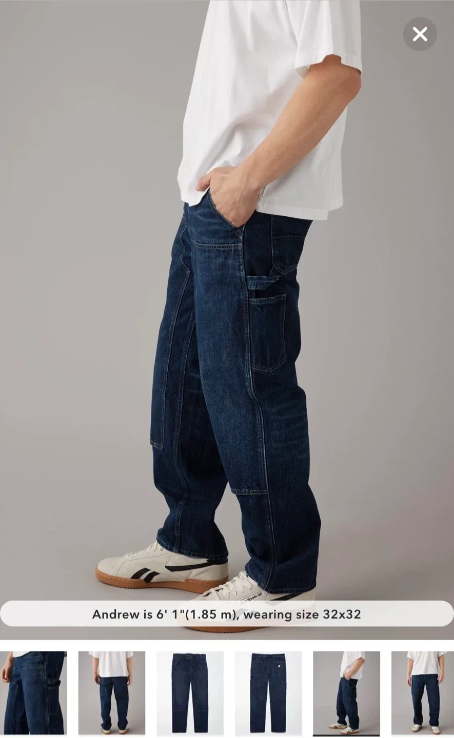 *NWT American Eagle Carpenter Jeans, 32x34 - 2 pairs available image indicator(3)