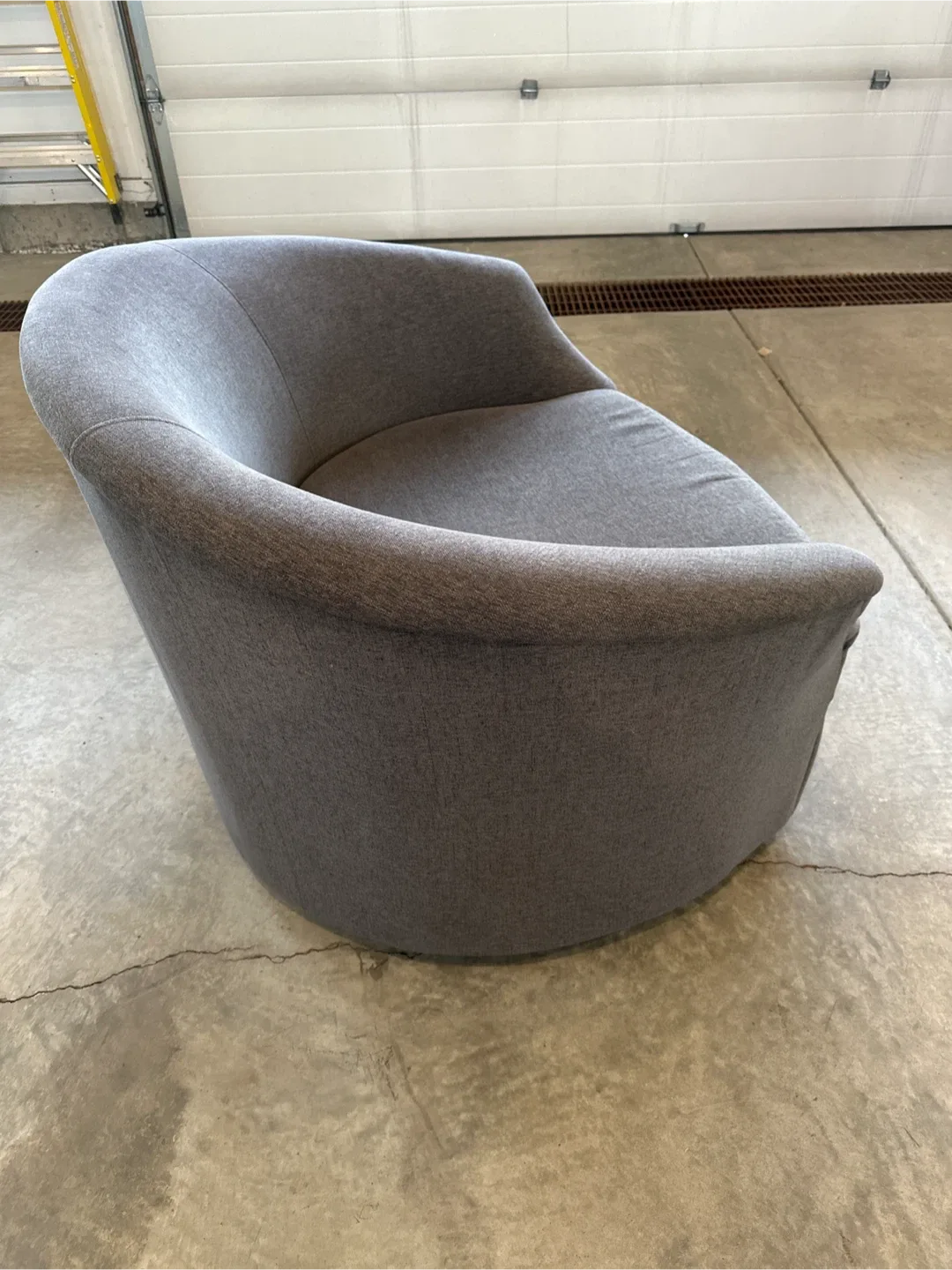 Grey Swivel Armchair Lounge Chair image indicator(2)