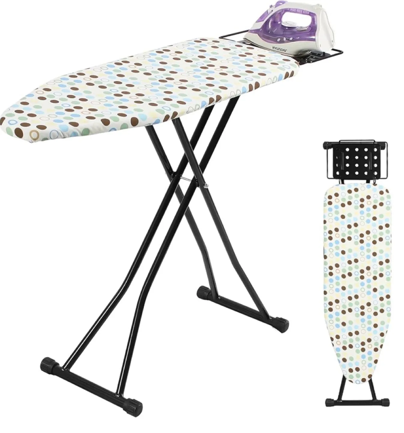 Adjustable Height Ironing Board with Iron Rest thumbnail