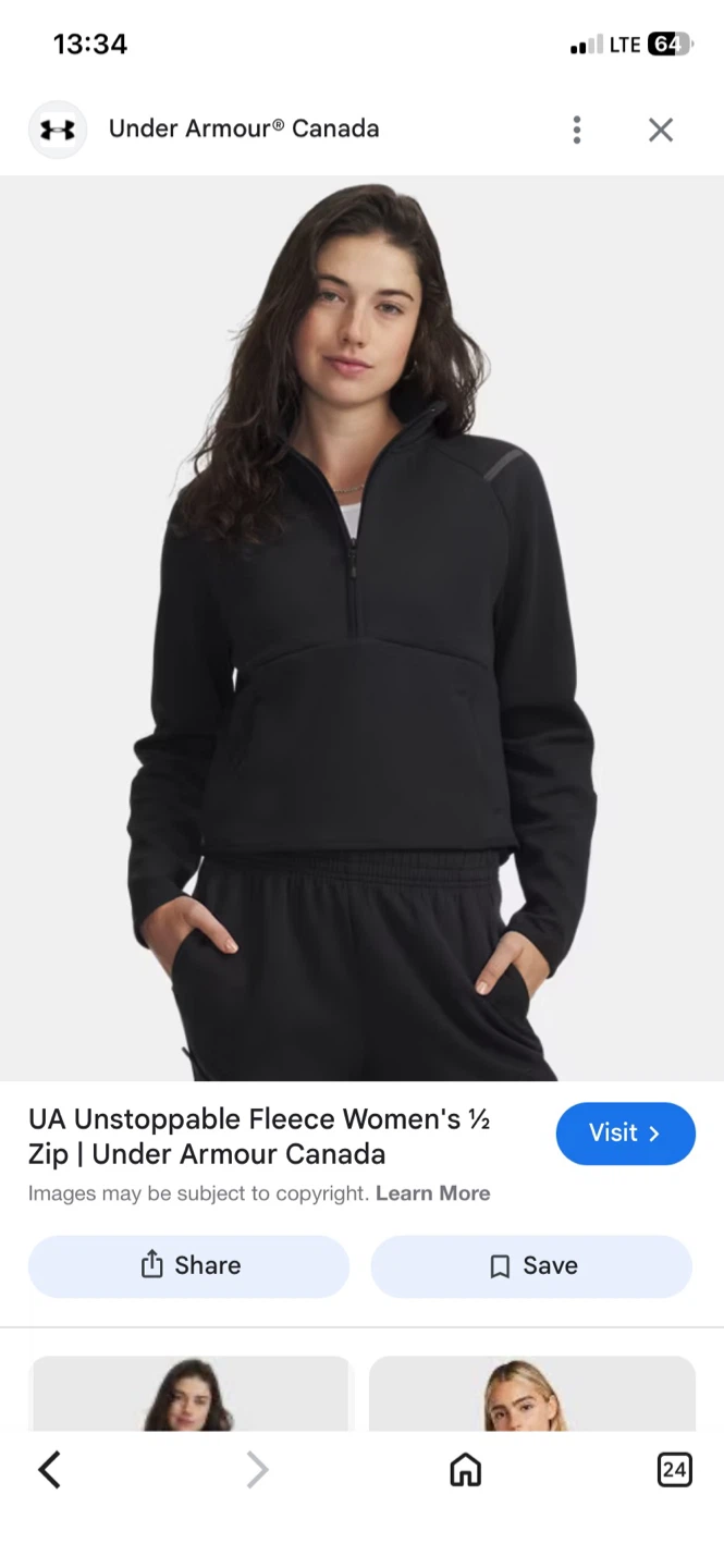 Under Armour Unstoppable Fleece Women's 1/2 Zip