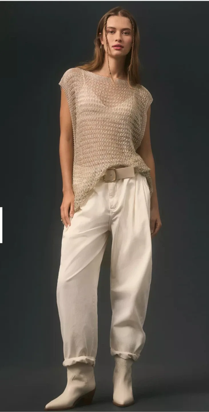 Maeve Shine Crochet Vest Top - NWT 🥕 image indicator(2)