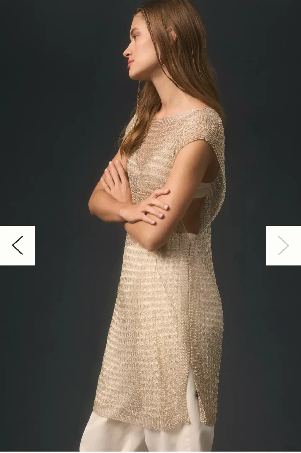 Maeve Shine Crochet Vest Top - NWT 🥕 image indicator(4)