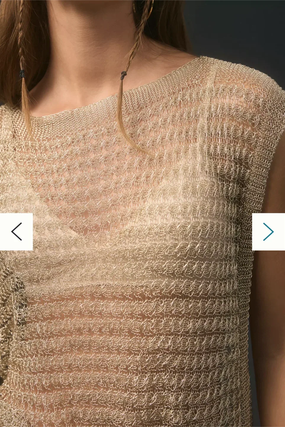 Maeve Shine Crochet Vest Top - NWT 🥕 image indicator(3)