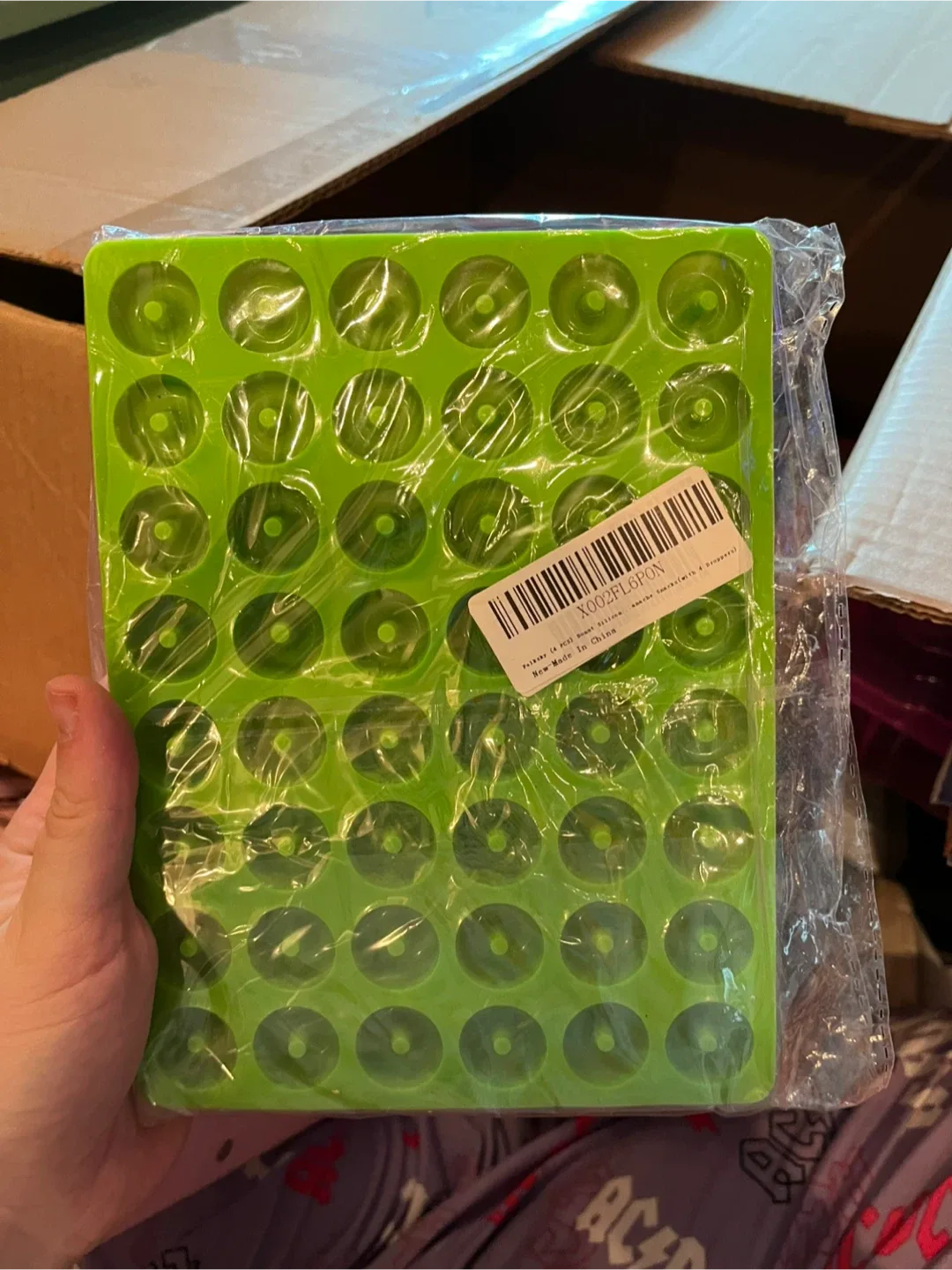 New Silicone Donut Mold - Blue & Green thumbnail