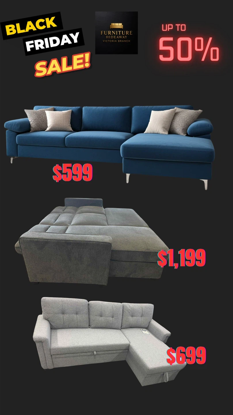 Up to 50% OFF! Pre- Black Friday Furniture Sale is Here! 🚨