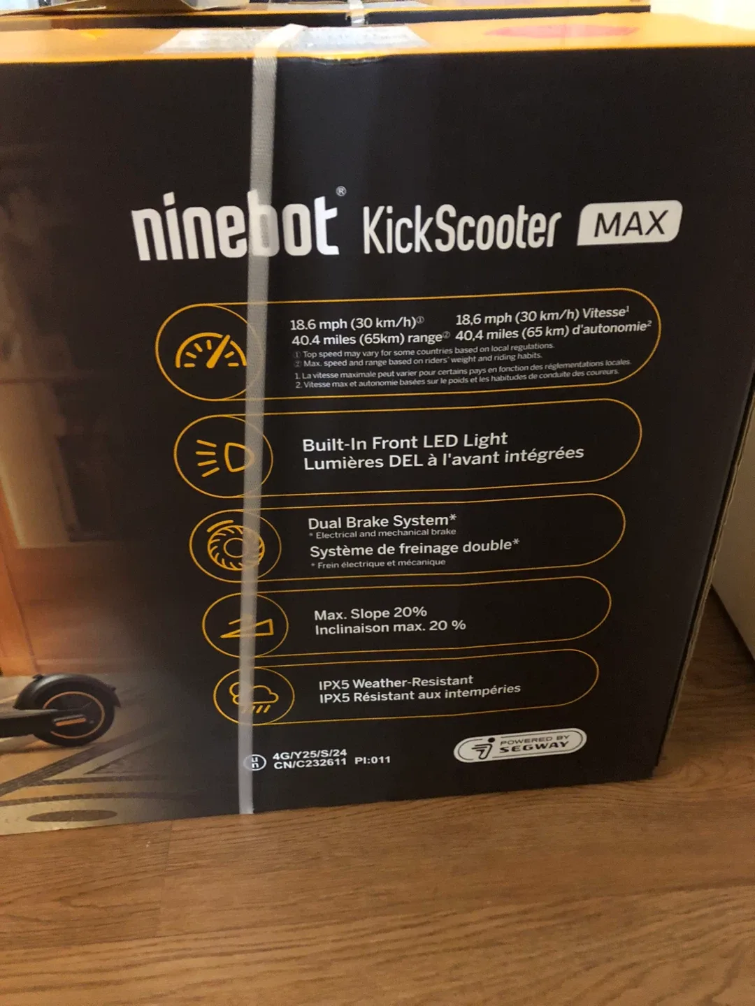 New Ninebot KickScooter MAX G30P with lock image indicator(2)