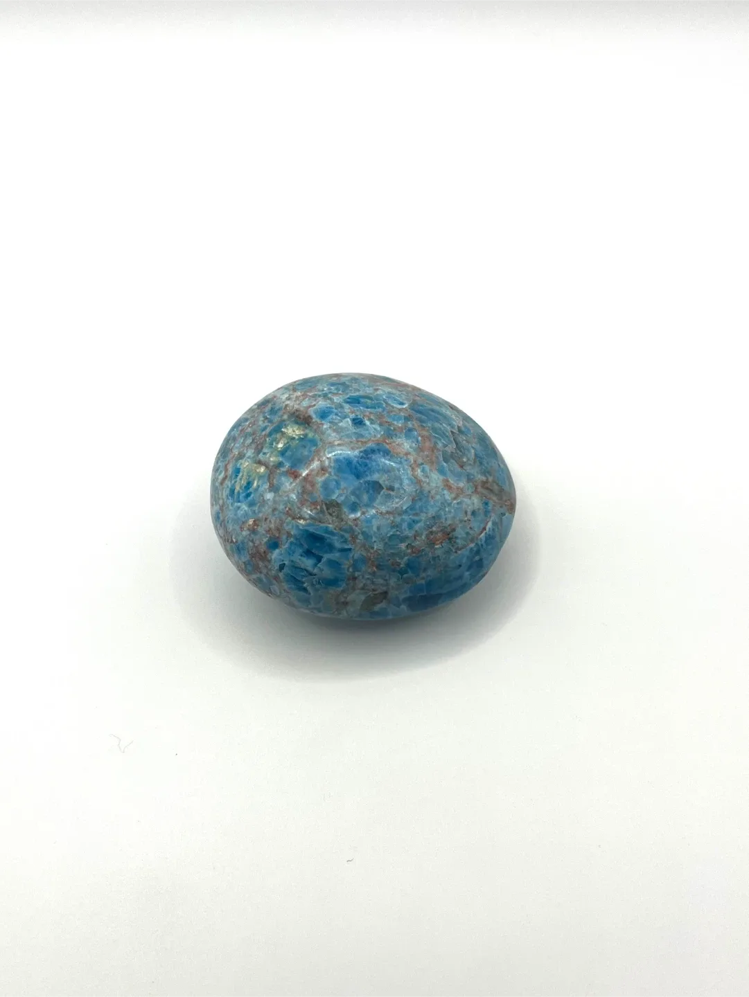 Blue Apatite Palm Stone 🥕 image indicator(2)