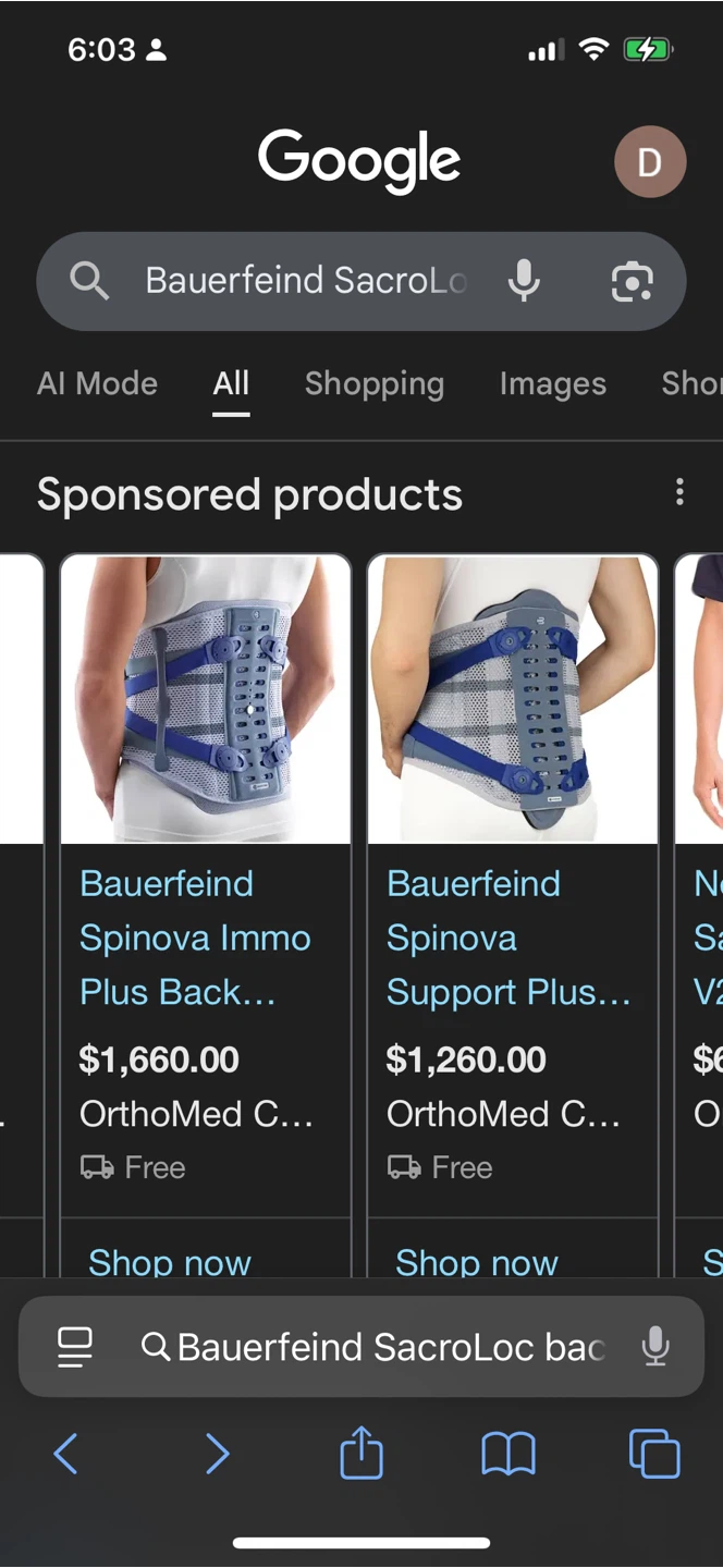 Bauerfeind SacroLoc Back Support - Size 9 - photo 5