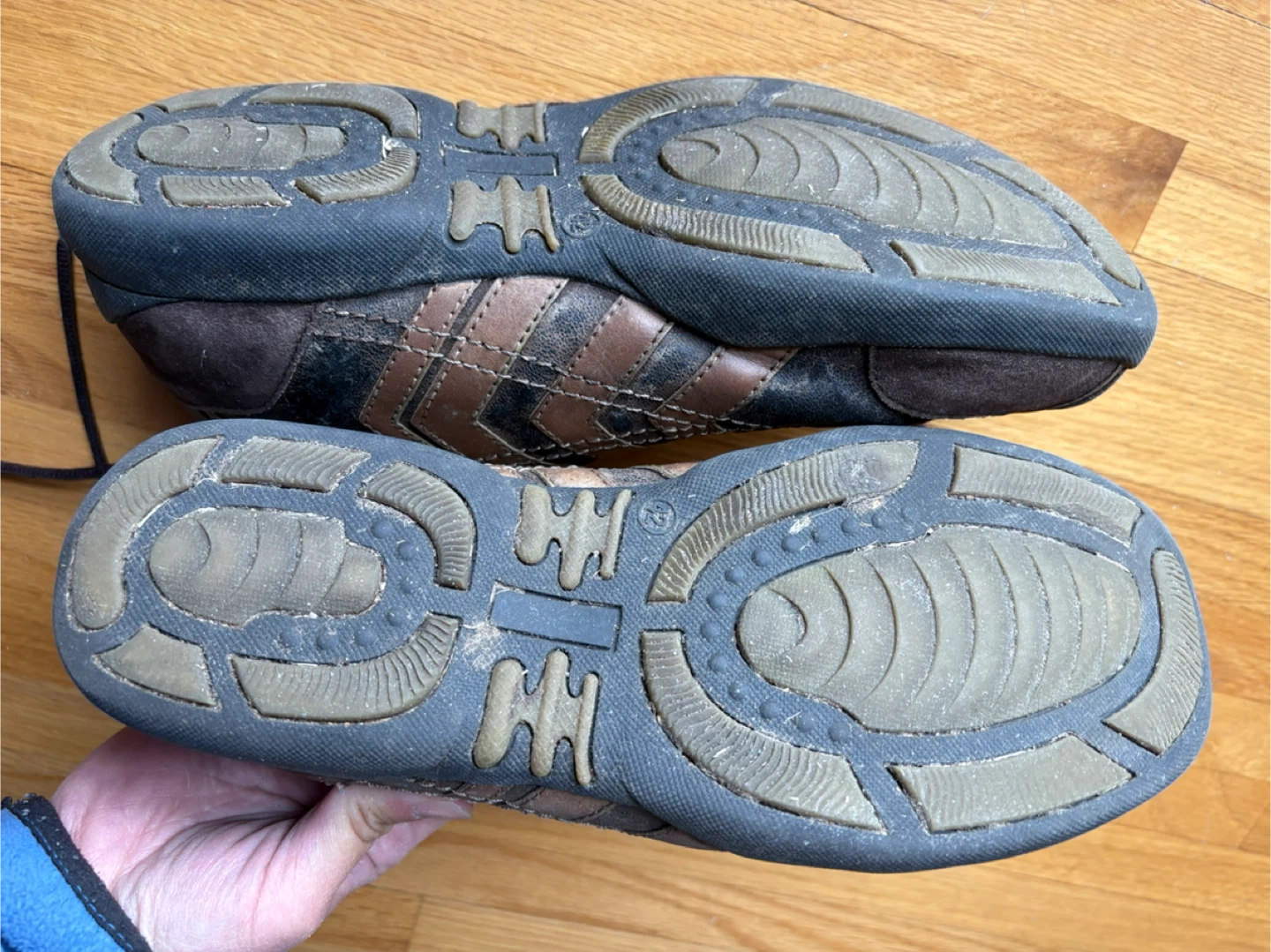 Brown Leather Men’s Sneakers Size 9 - photo 5