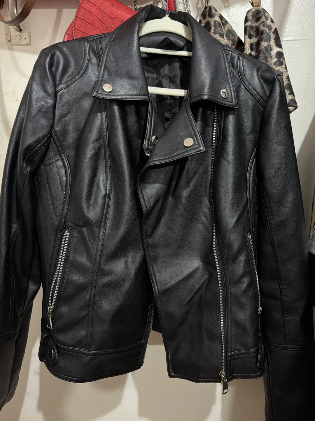 Black Leather Biker Jacket