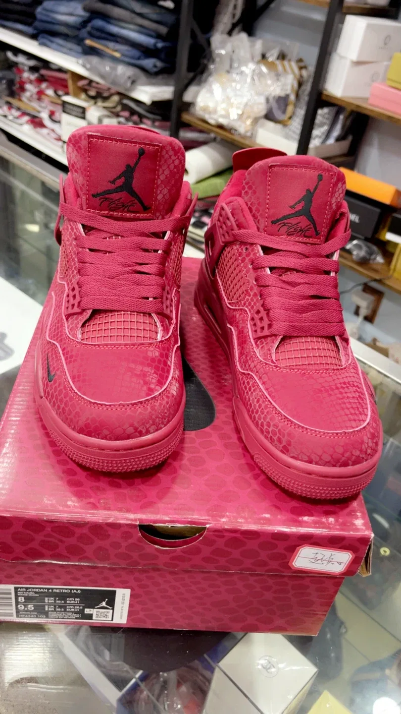 Nike Air Jordan 4 Retro Red US 8, 9, 10, 11, 12 image indicator(7)