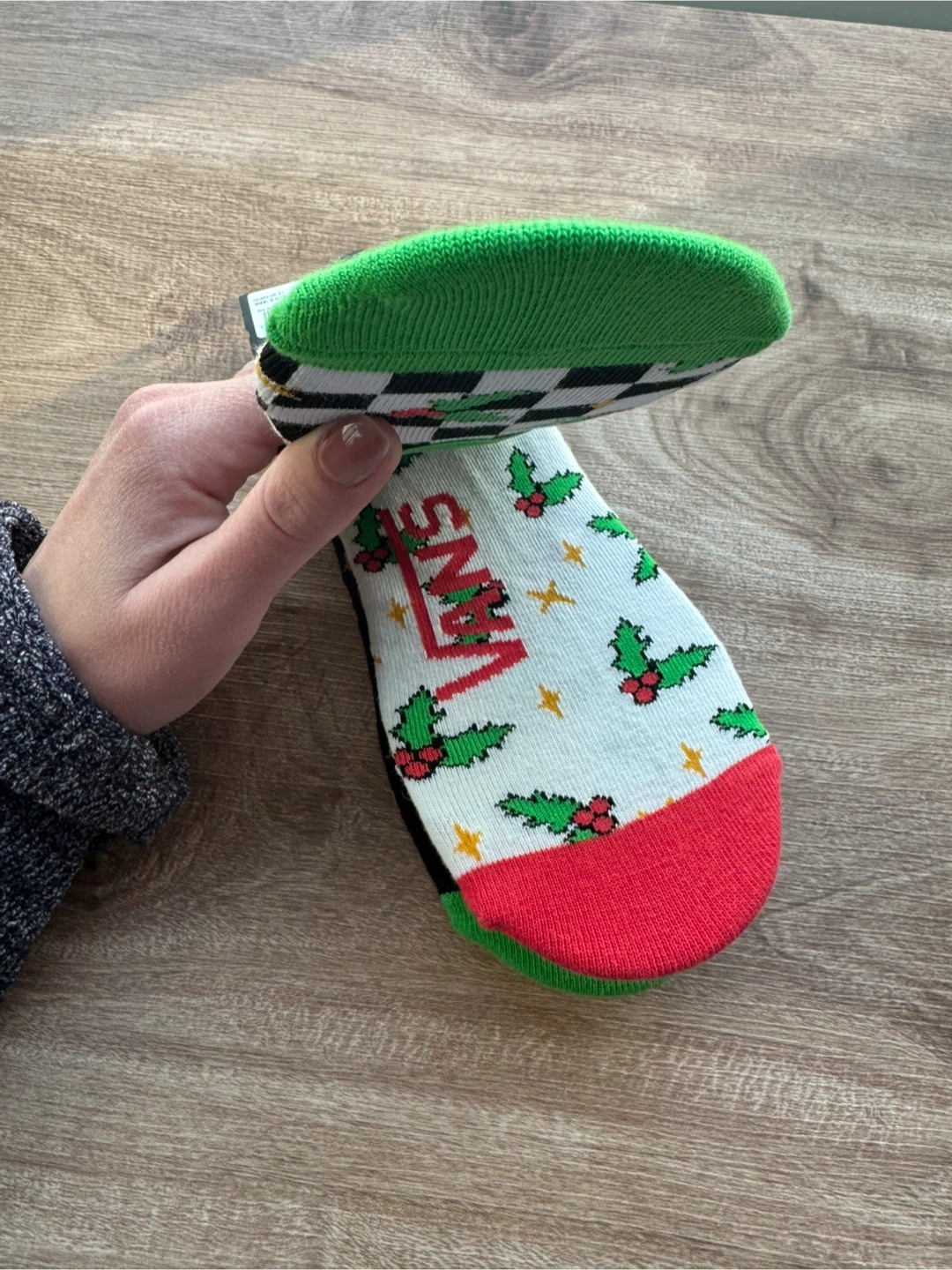 NEW 3 Pack Christmas/Holiday Vans Women's/Girl's Shoe Size Socks - photo 2