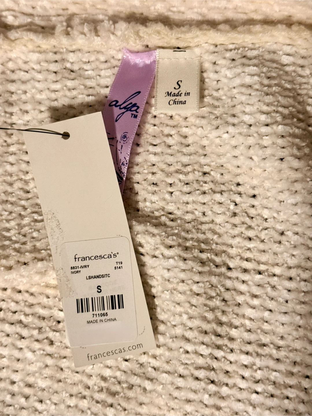 *NWT Francesca's Ivory Floral Cardigan - Size S - photo 4