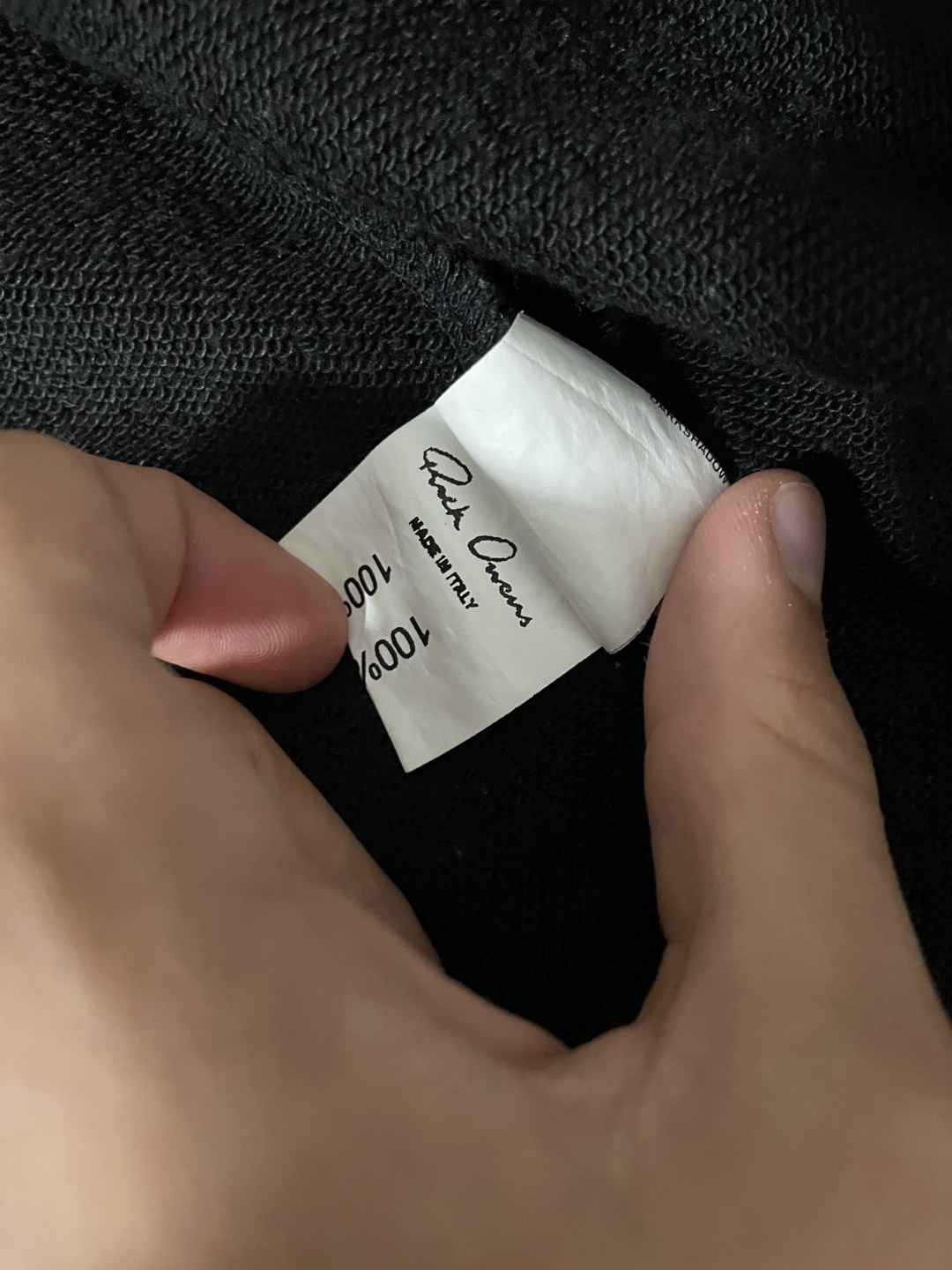 Rick Owens DRKSHDW Black Zip-Up Hoodie - Size M - photo 2