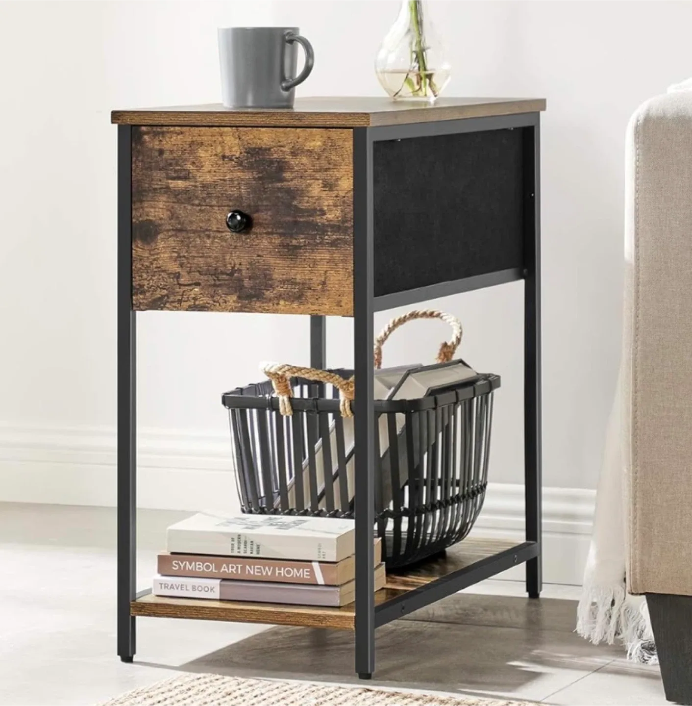 Narrow End Table with Drawer image indicator(4)