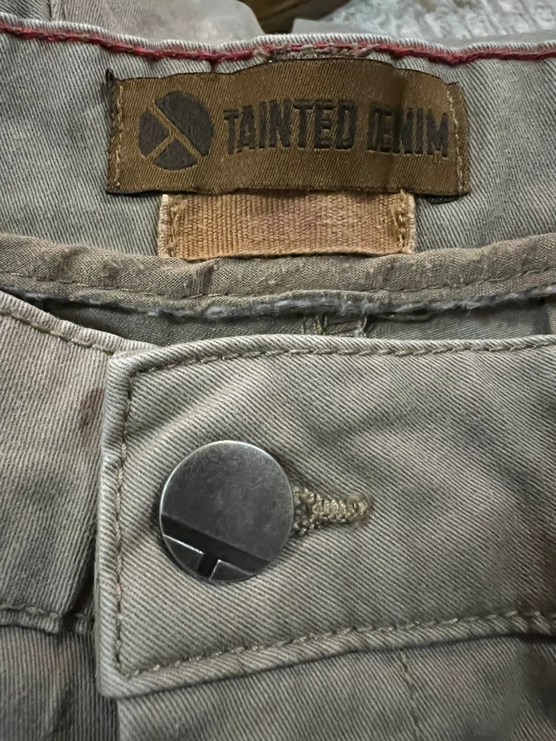 Tainted Denim Khaki Pants - photo 3