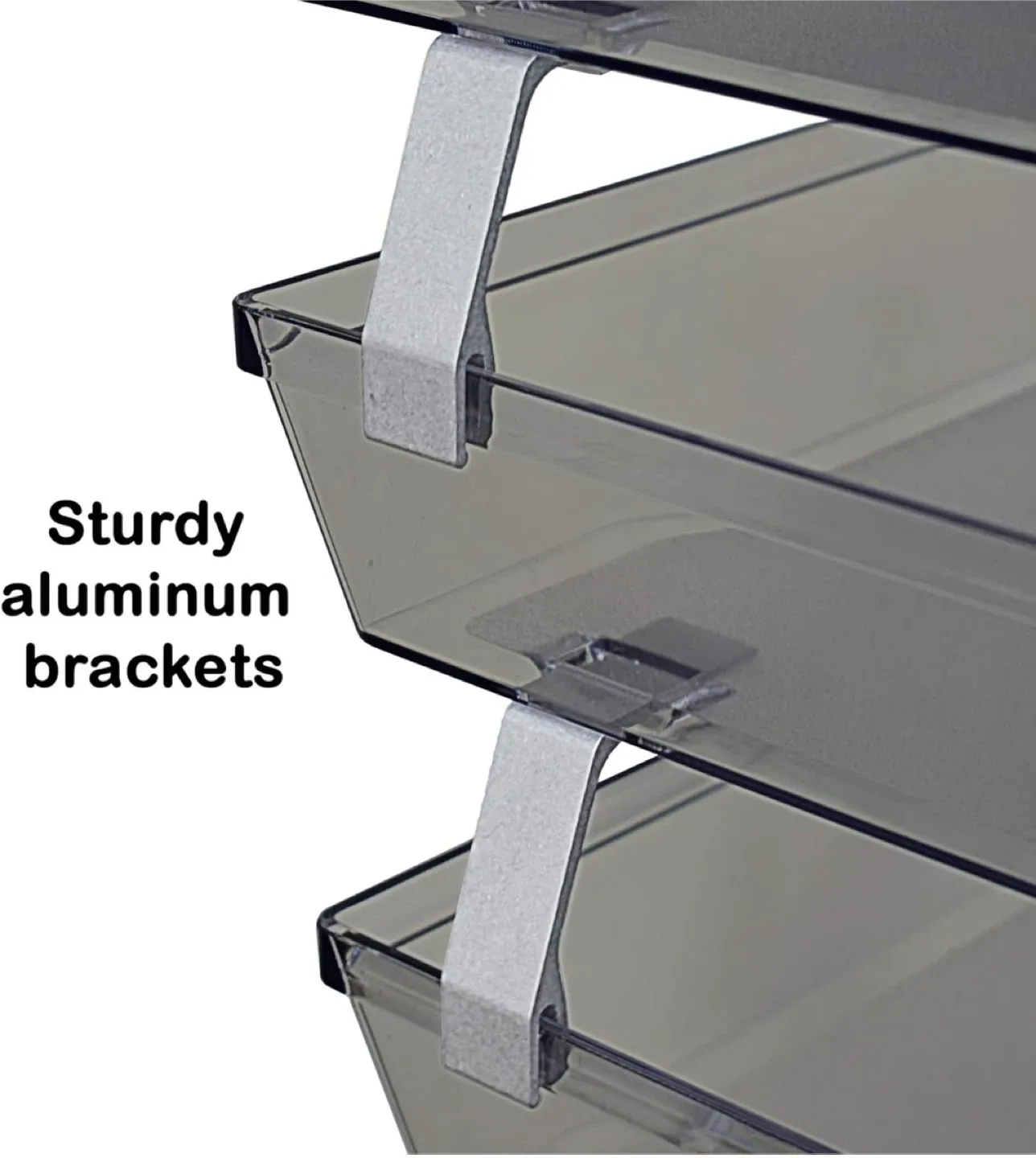 4-Tier Clear Acrylic Desk File Tray Organizer image indicator(4)