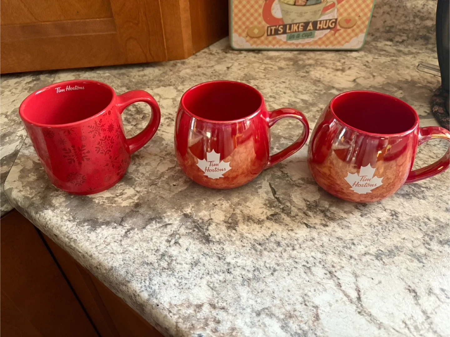 Tim Hortons Red Mugs (Set of 3)