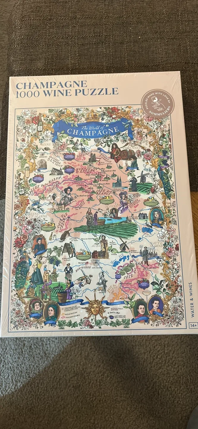 Champagne 1000 Wine Puzzle - New in Box