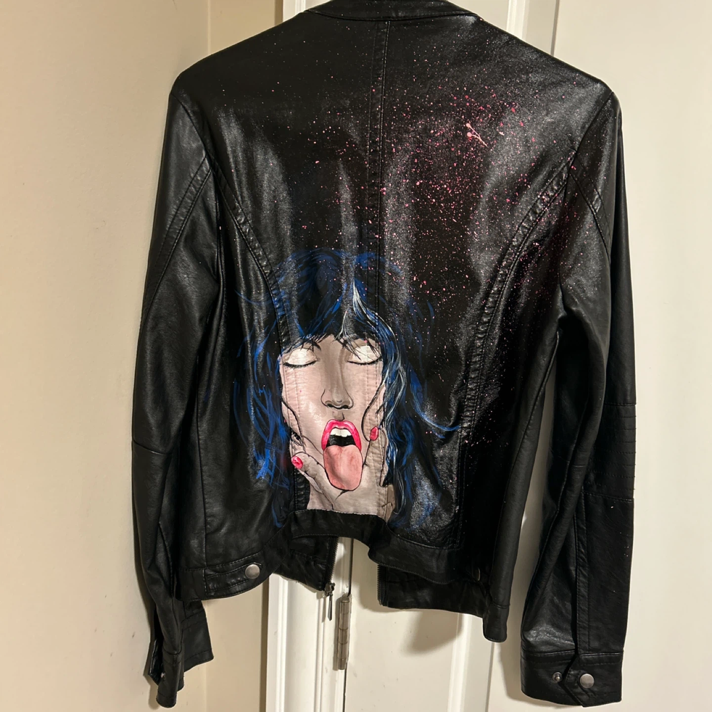 Custom Apt. 9 Black Leather Jacket - Size M