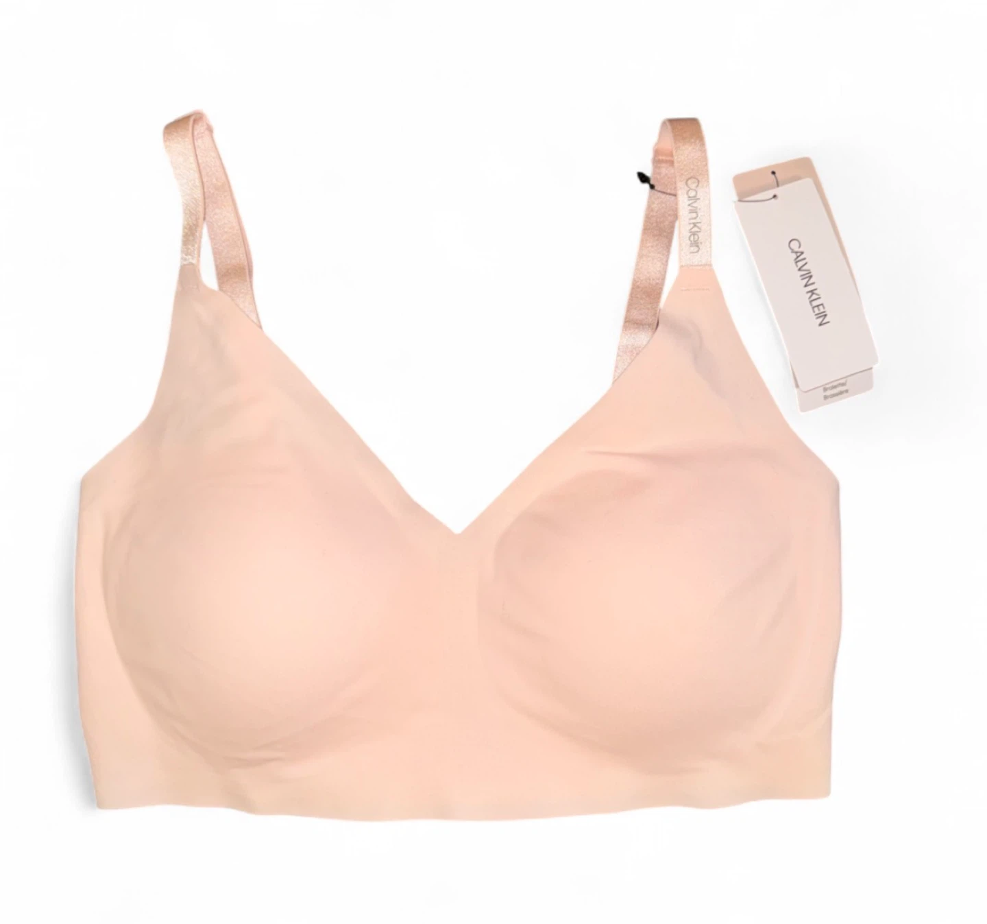 BNWT | Calvin Klein Invisible Bralette Light Pink QF5753–680