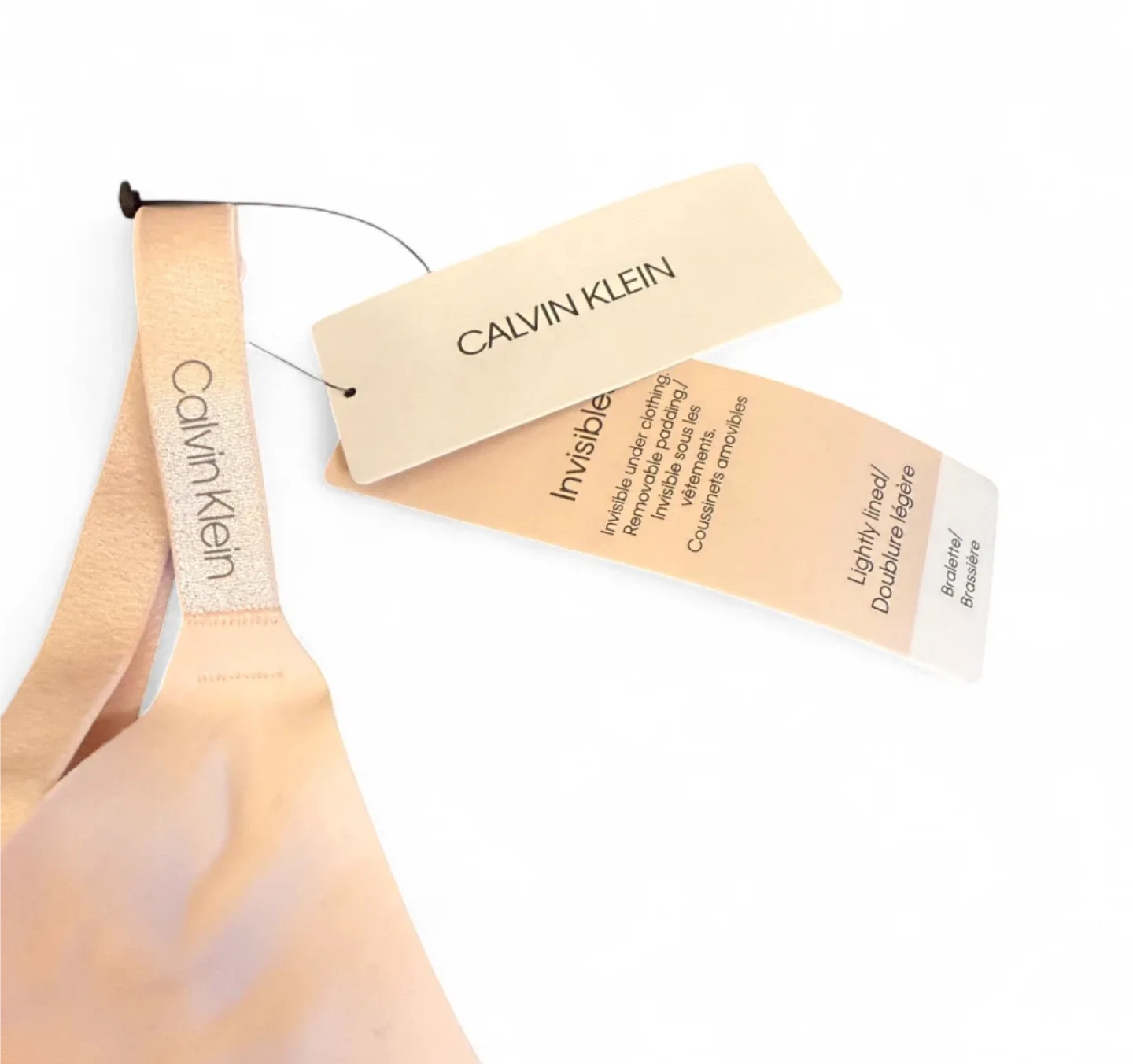 BNWT | Calvin Klein Invisible Bralette Light Pink QF5753–680 image indicator(3)