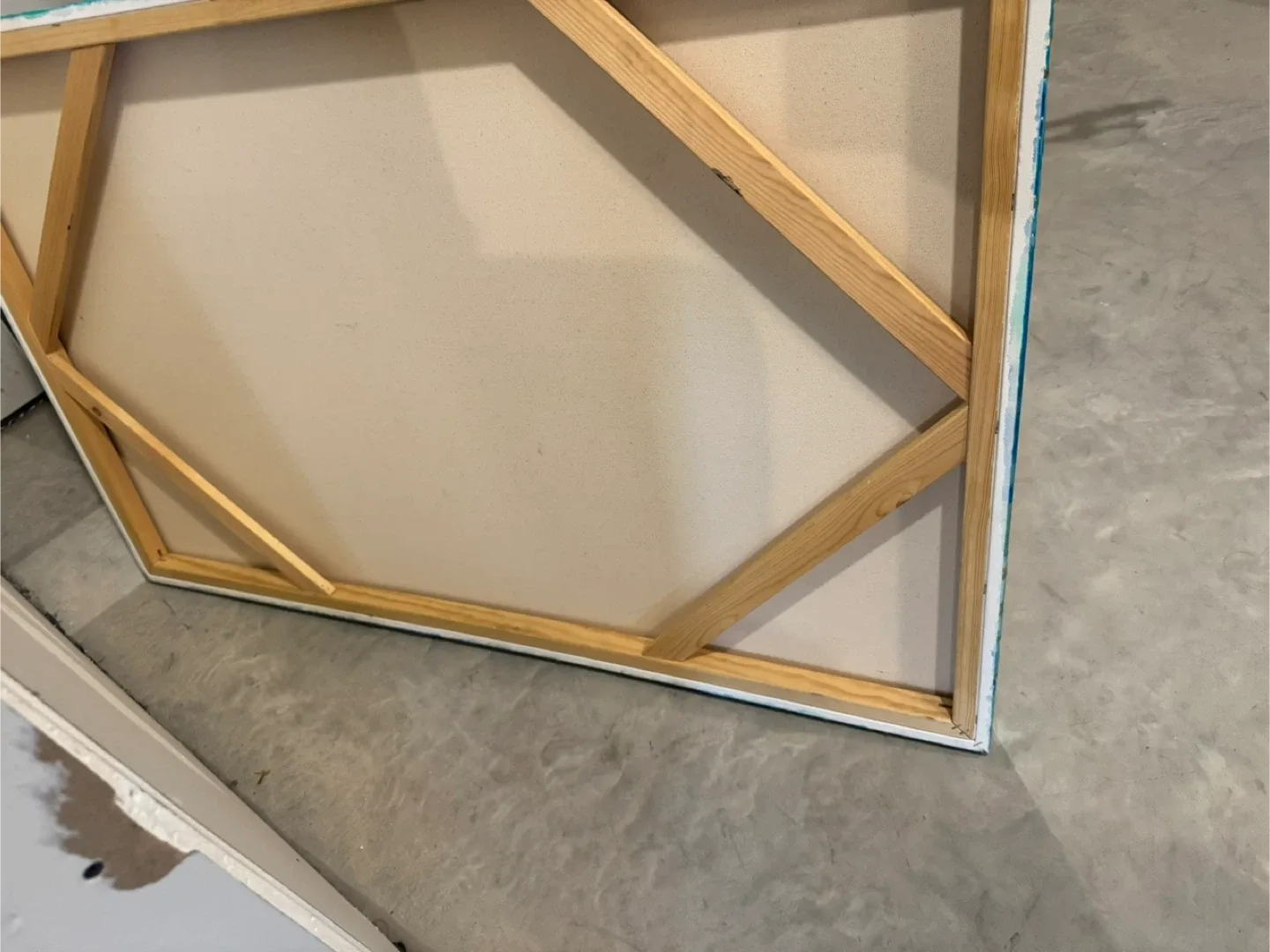 Abstract Fluid Art Painting - Blue & Gold image indicator(2)