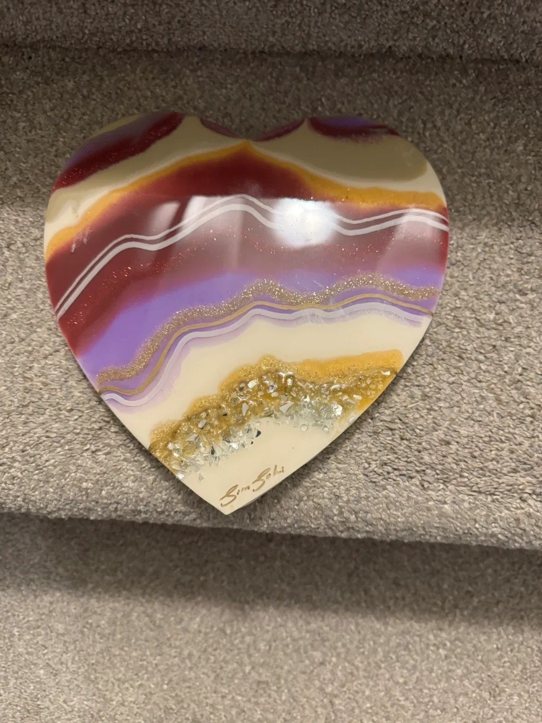 Heart-shaped Resin Art image indicator(2)