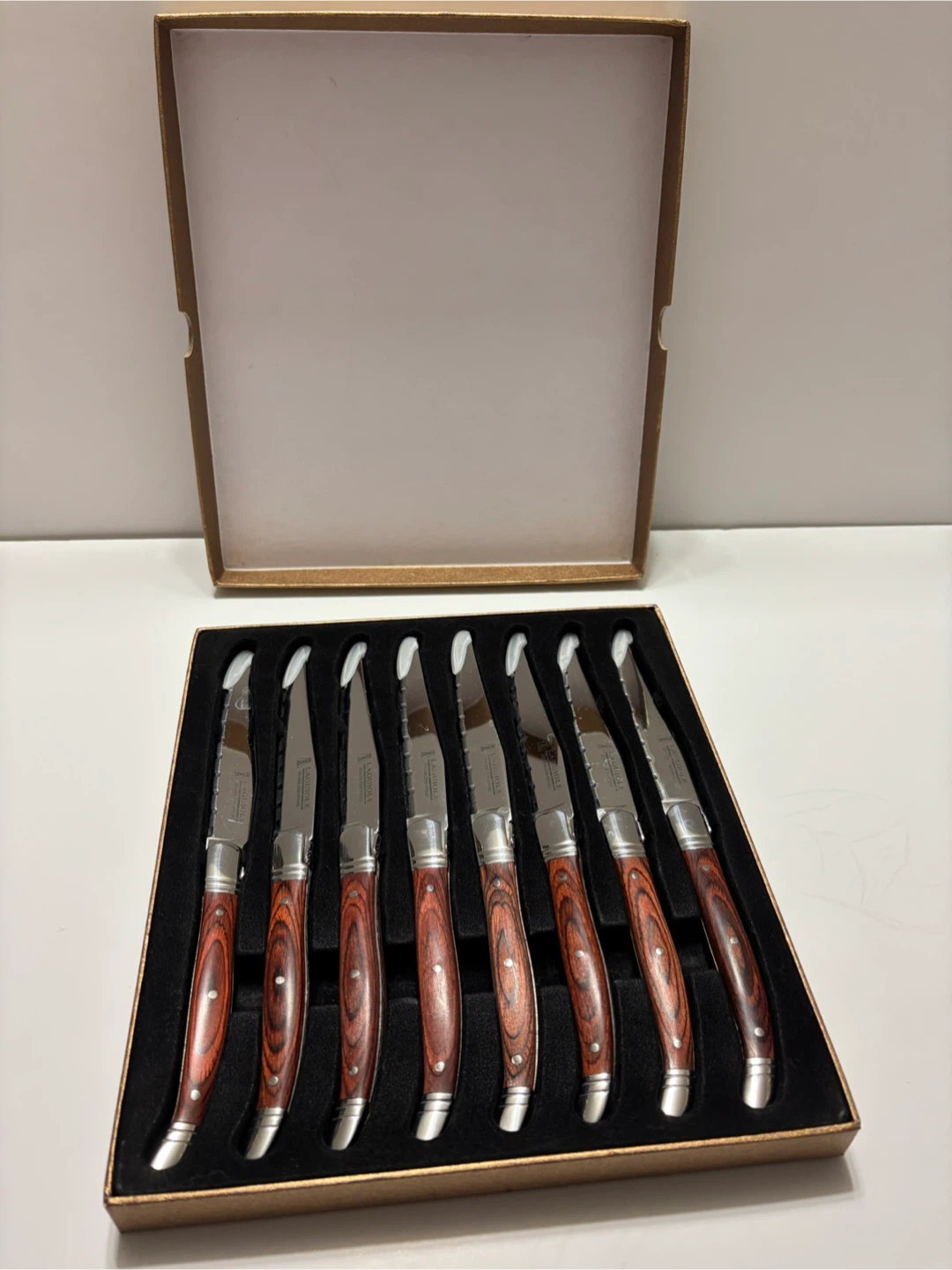 Laguiole Steak Knives Set of 8 w/ Box