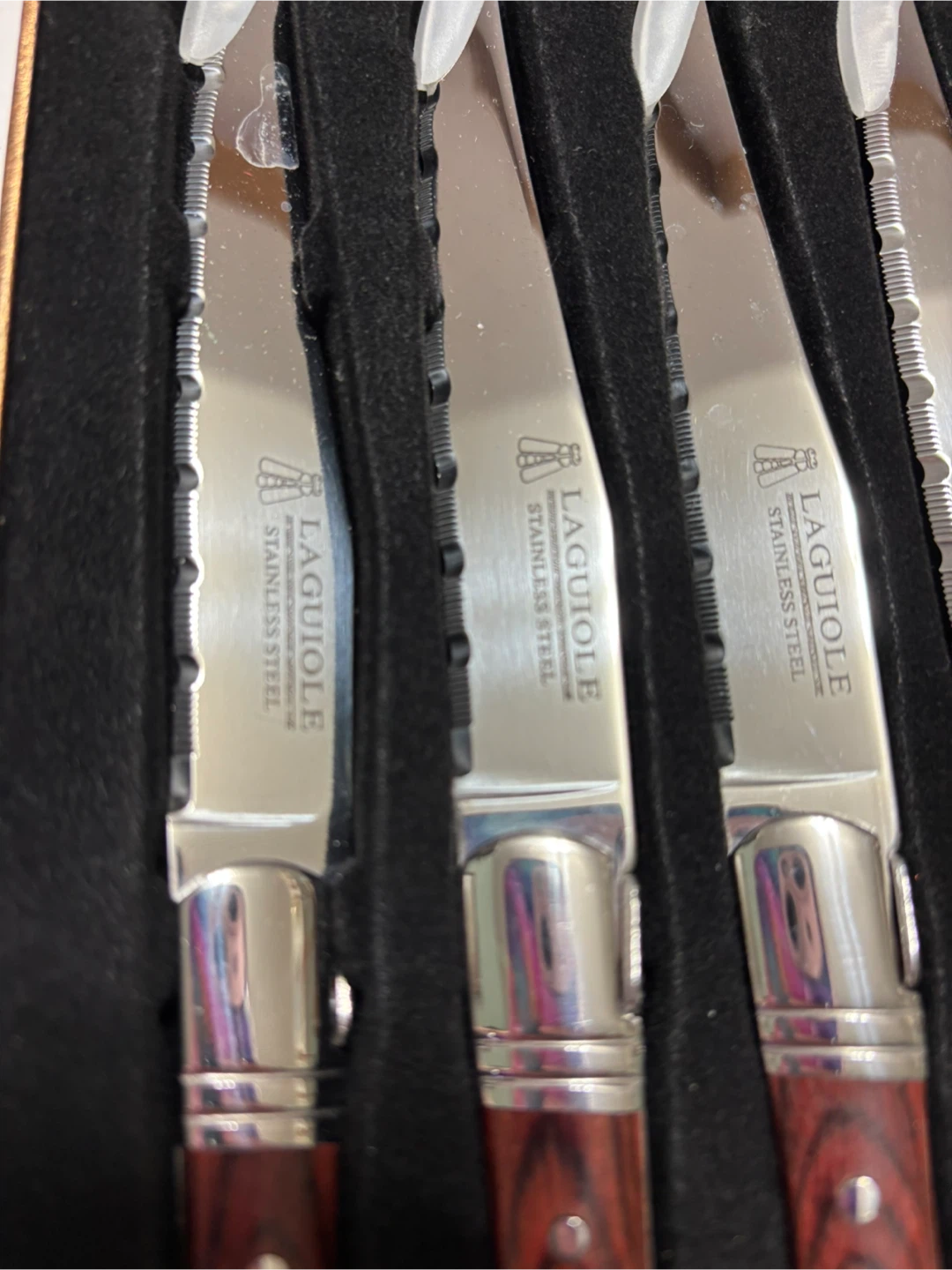 Laguiole Steak Knives Set of 8 w/ Box - photo 3