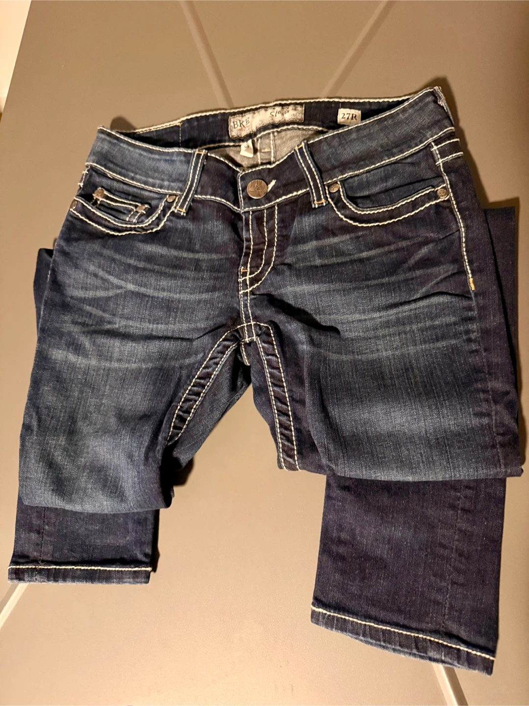BKE Stella Jeans Size gem embellished pockets 27R - photo 2