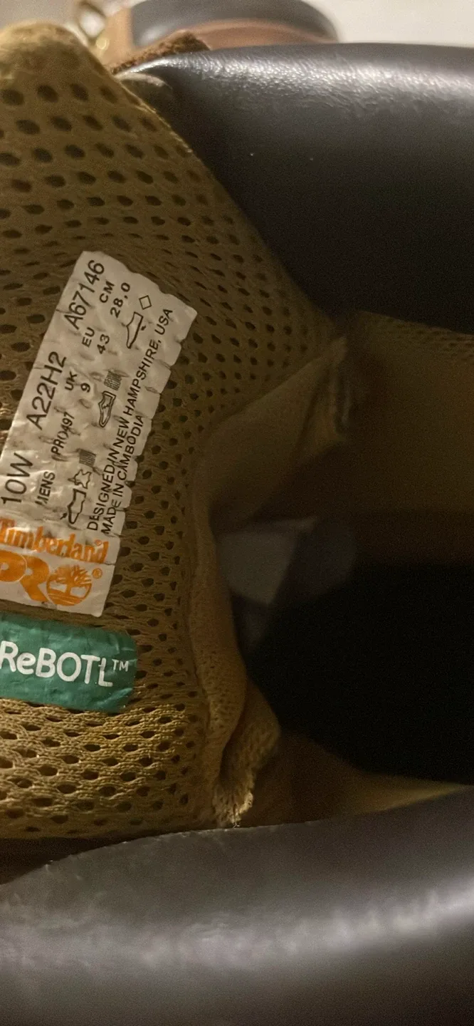 Timberland PRO Steel toe Work Boots - Size 10W image indicator(4)