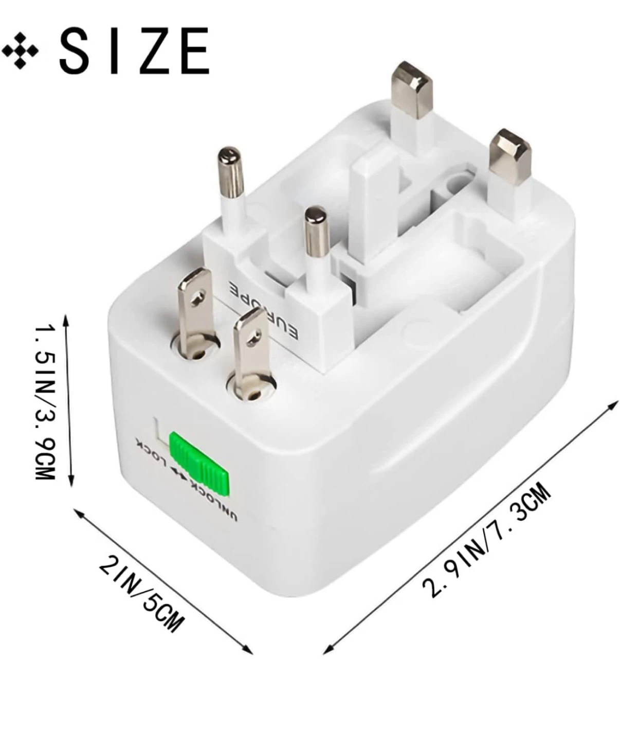 Both for $5; 2 *New* Travel Universal Adaptors - photo 3