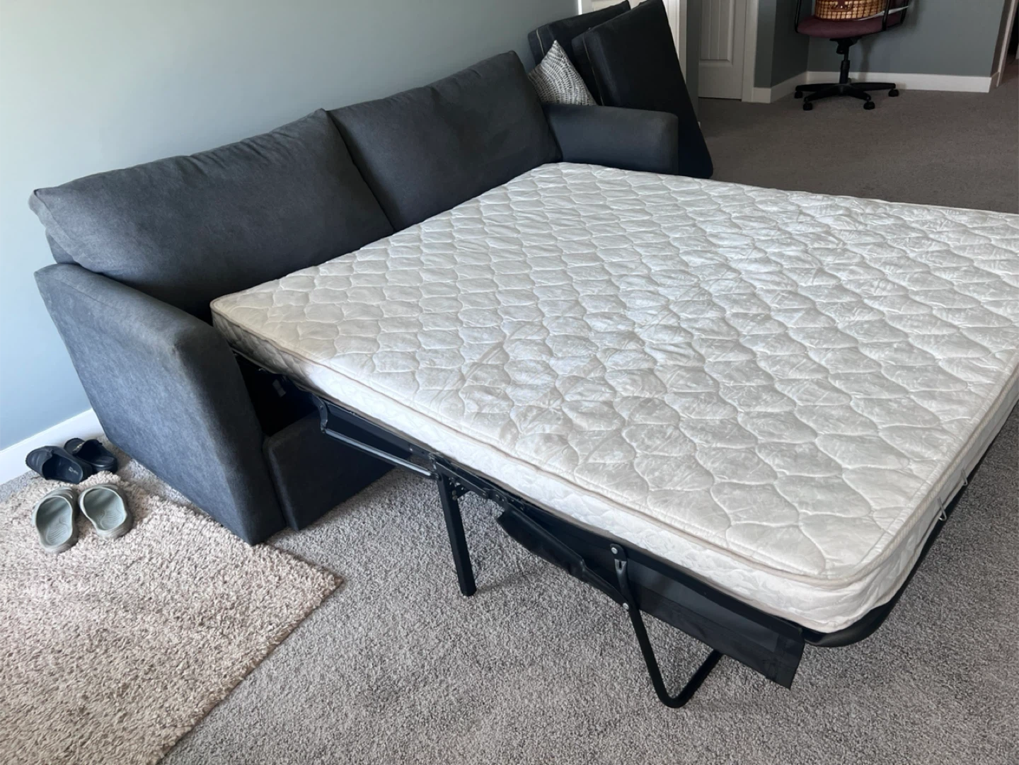 Gray Sleeper Sofa - photo 5