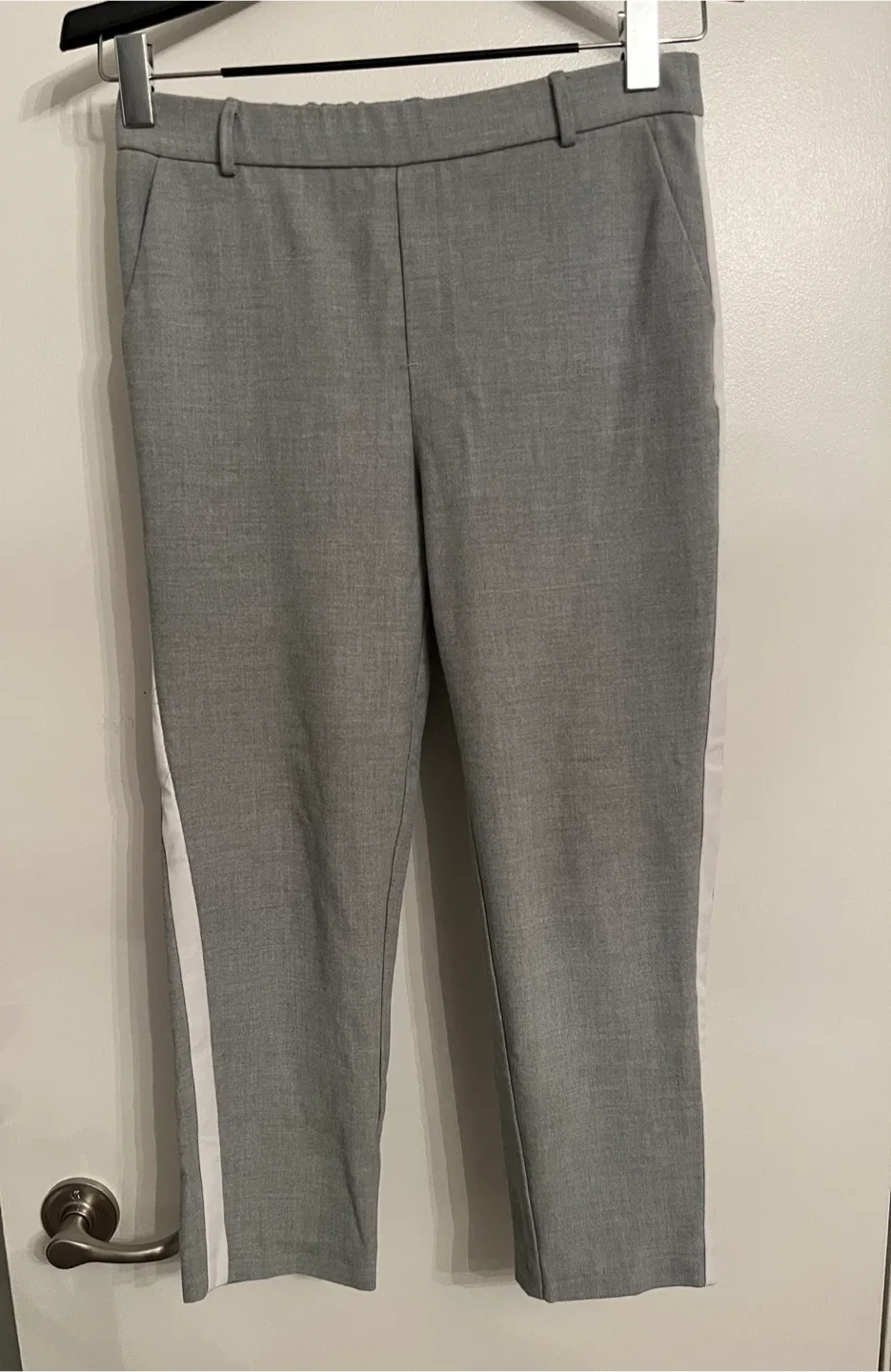 Zara Grey with White Stripes Dress Pants image indicator(2)