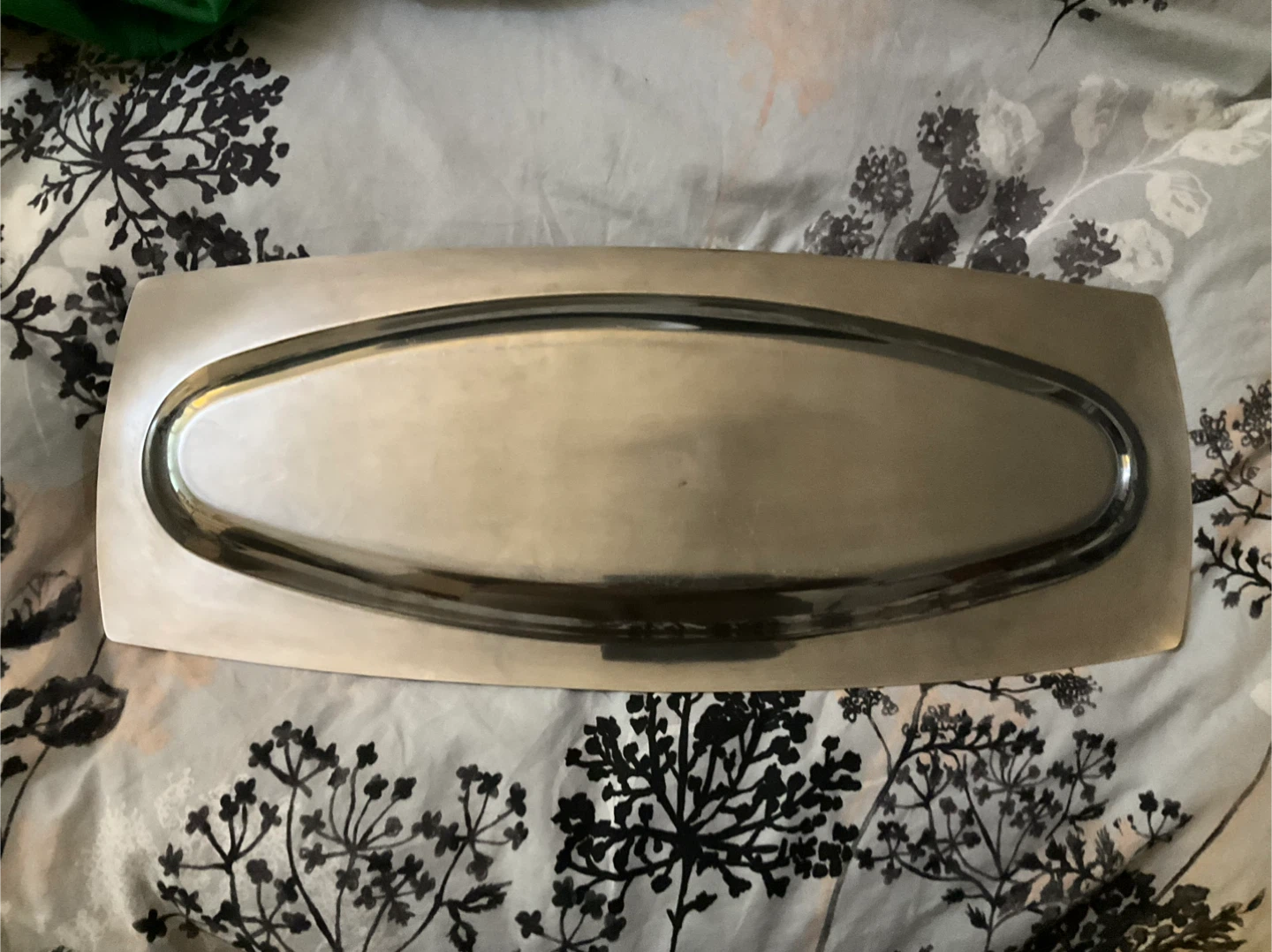 Metal Serving Tray - 23 Inches Long - photo 2