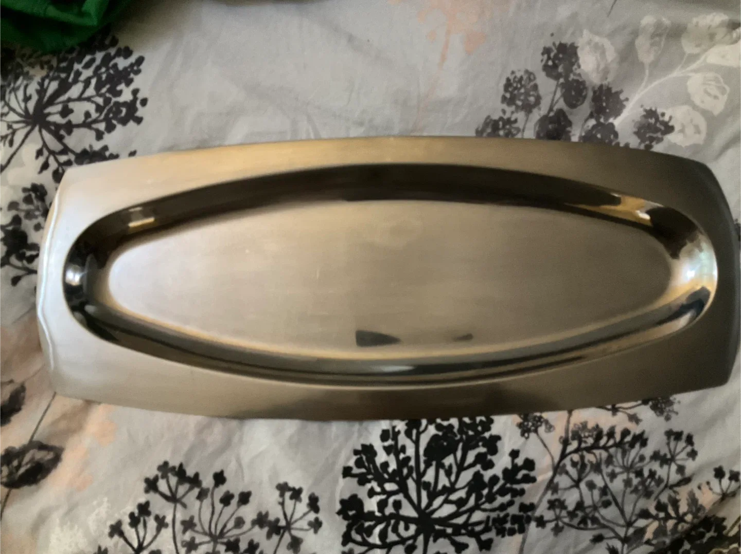 Metal Serving Tray - 23 Inches Long