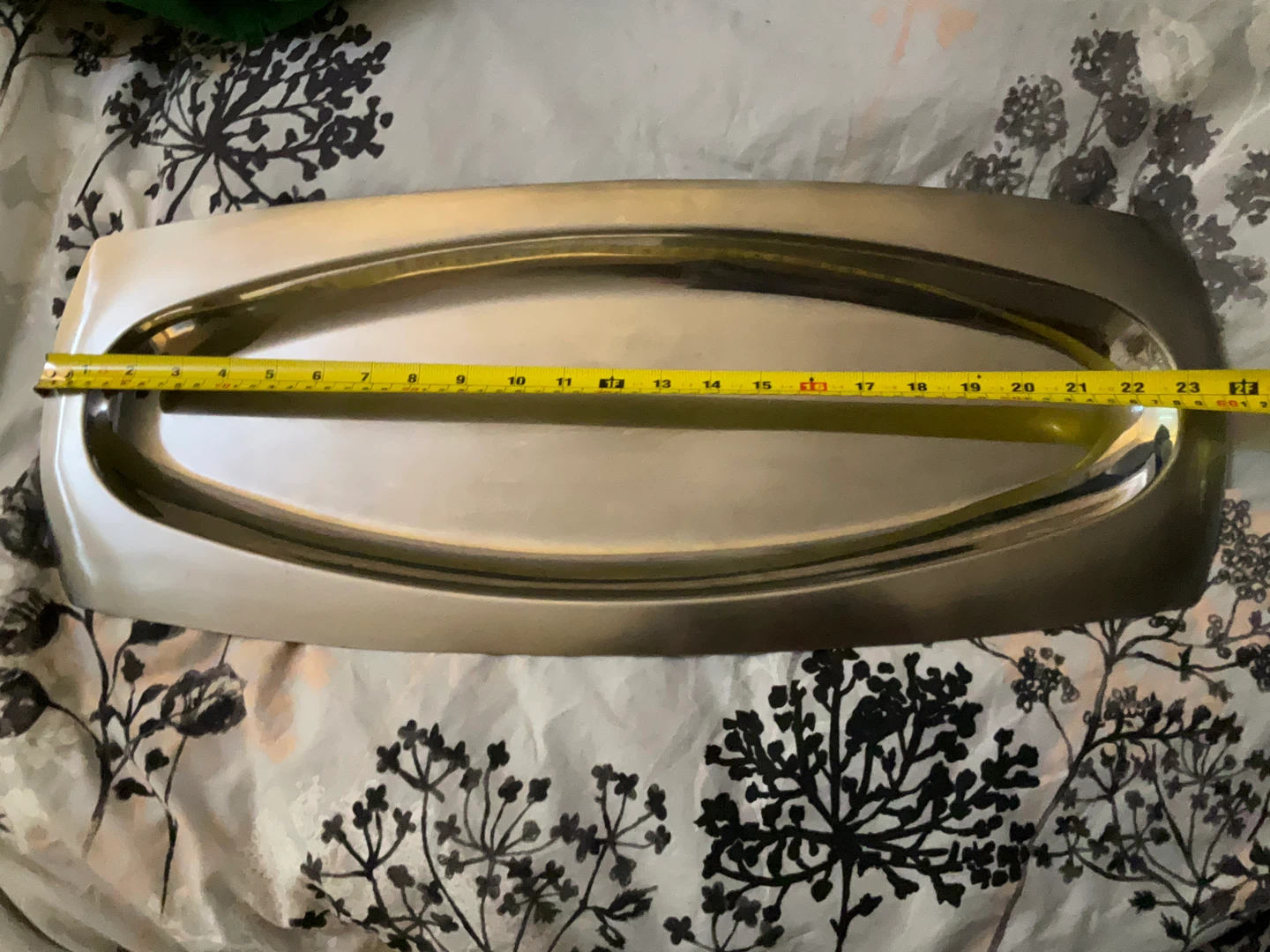 Metal Serving Tray - 23 Inches Long - photo 3