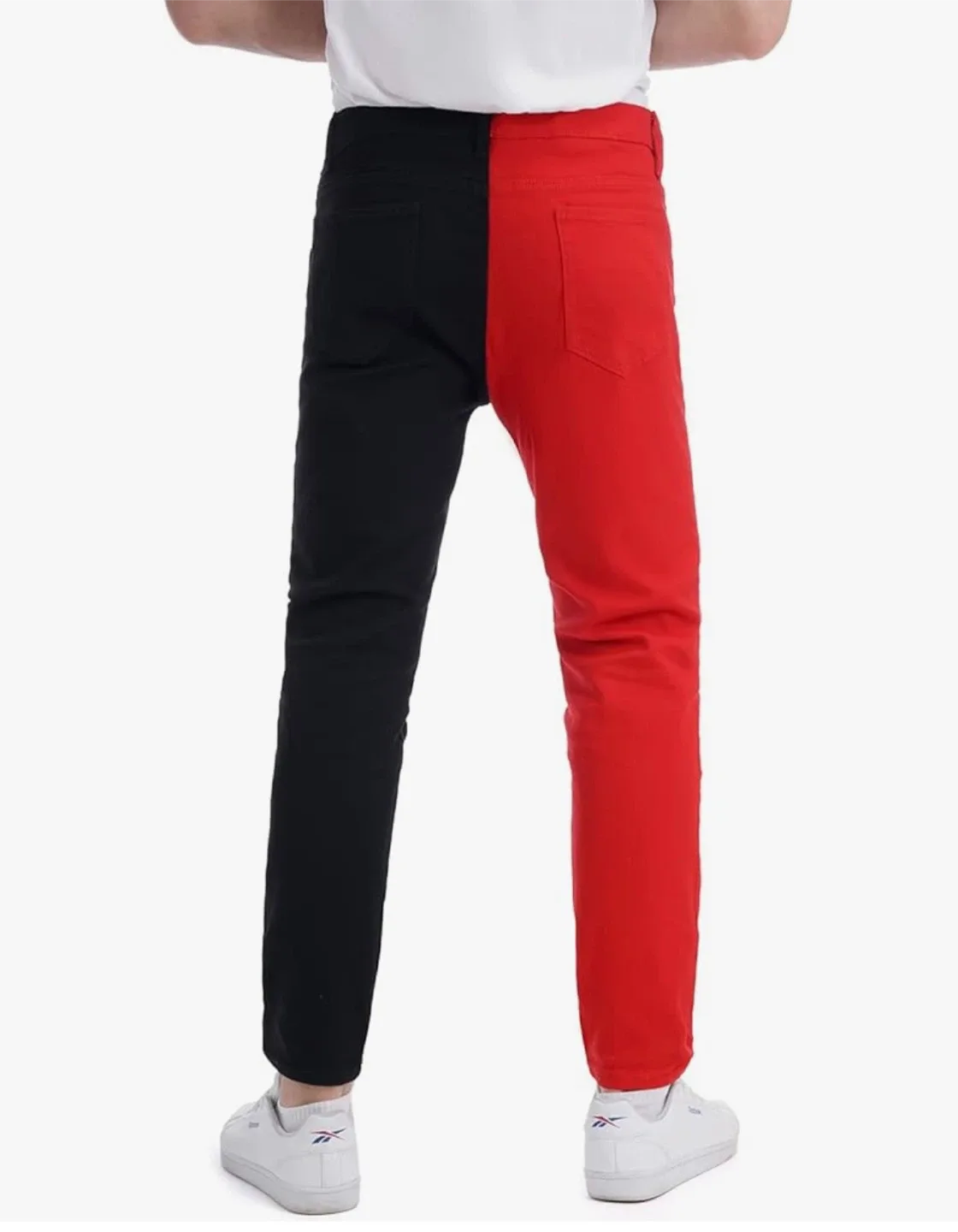 Men’s’ Red & Black Split Jeans image indicator(7)