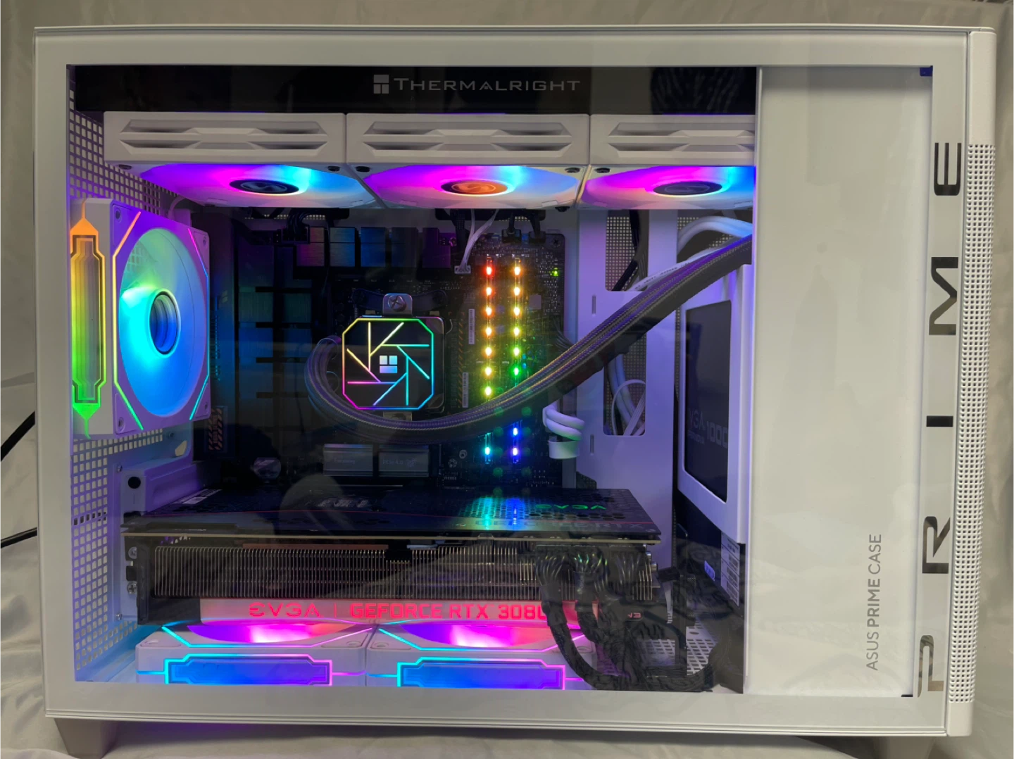 MicroATX White Gaming PC 9600X, 3080, 1TB, DDR5