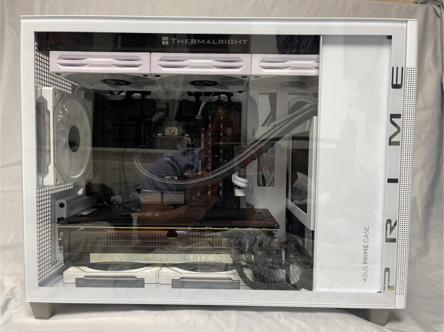 MicroATX White Gaming PC 9600X, 3080, 1TB, DDR5 - photo 2