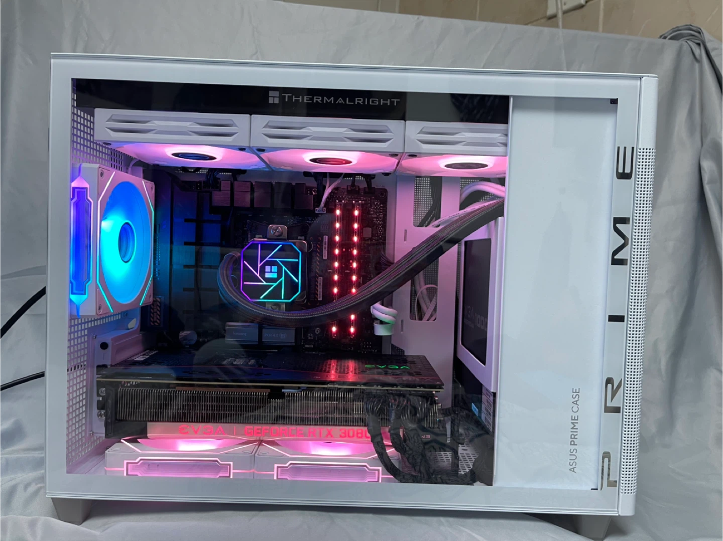MicroATX White Gaming PC 9600X, 3080, 1TB, DDR5 - photo 5
