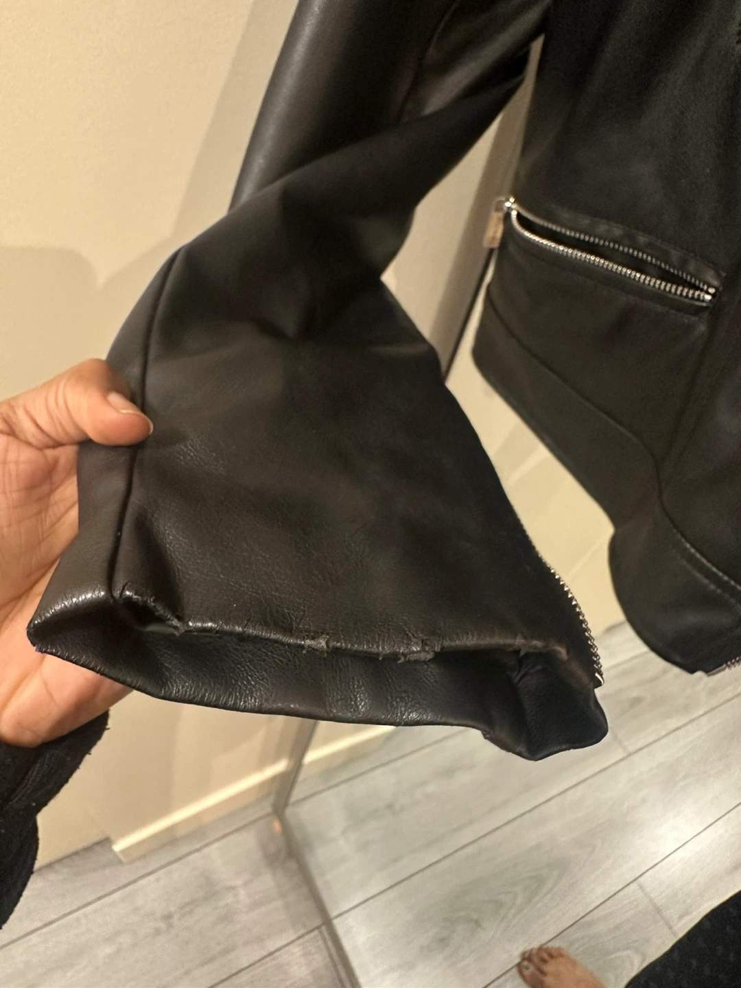 Calvin Klein Faux Leather Jacket - photo 2