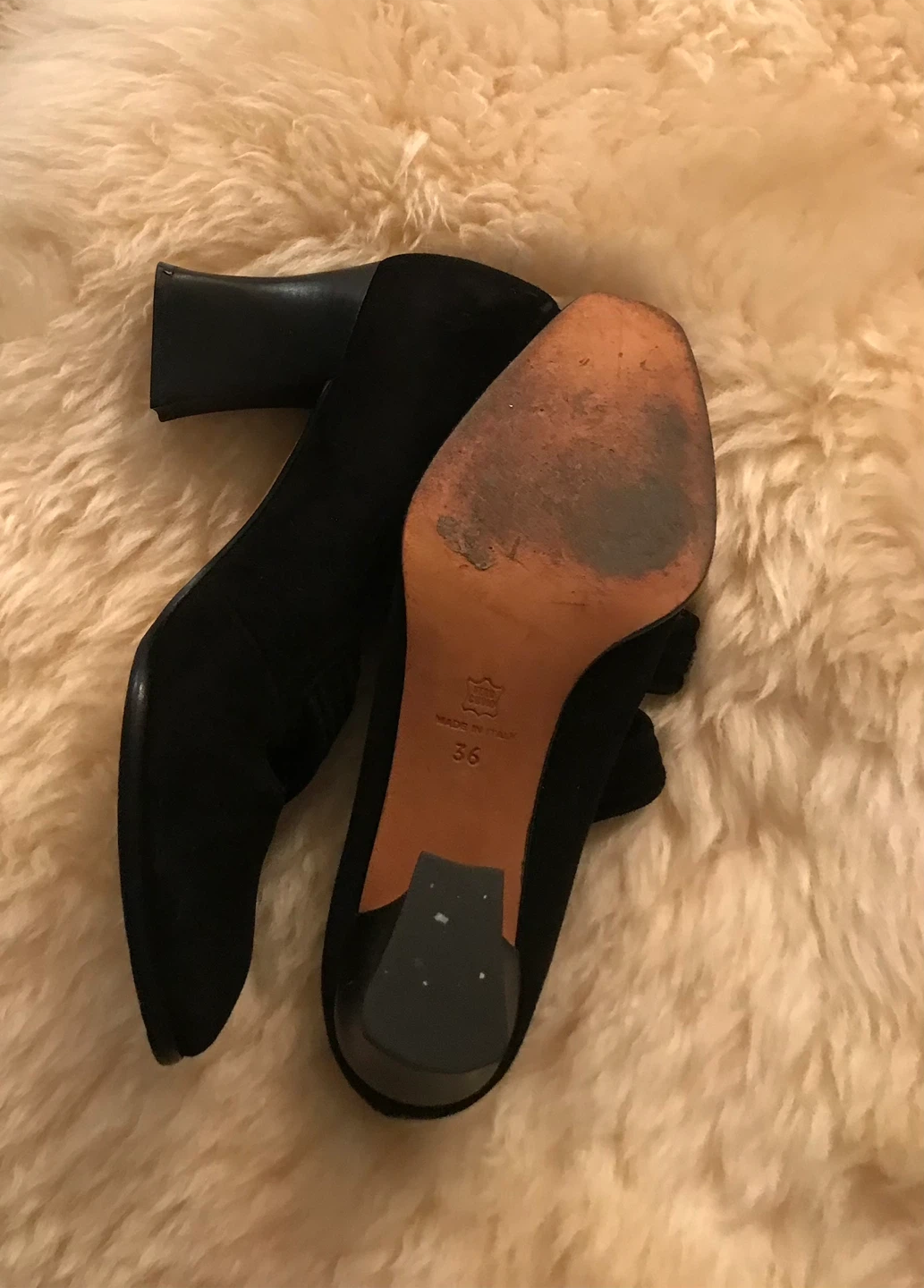 Black Suede Heels - Size 36 - photo 5
