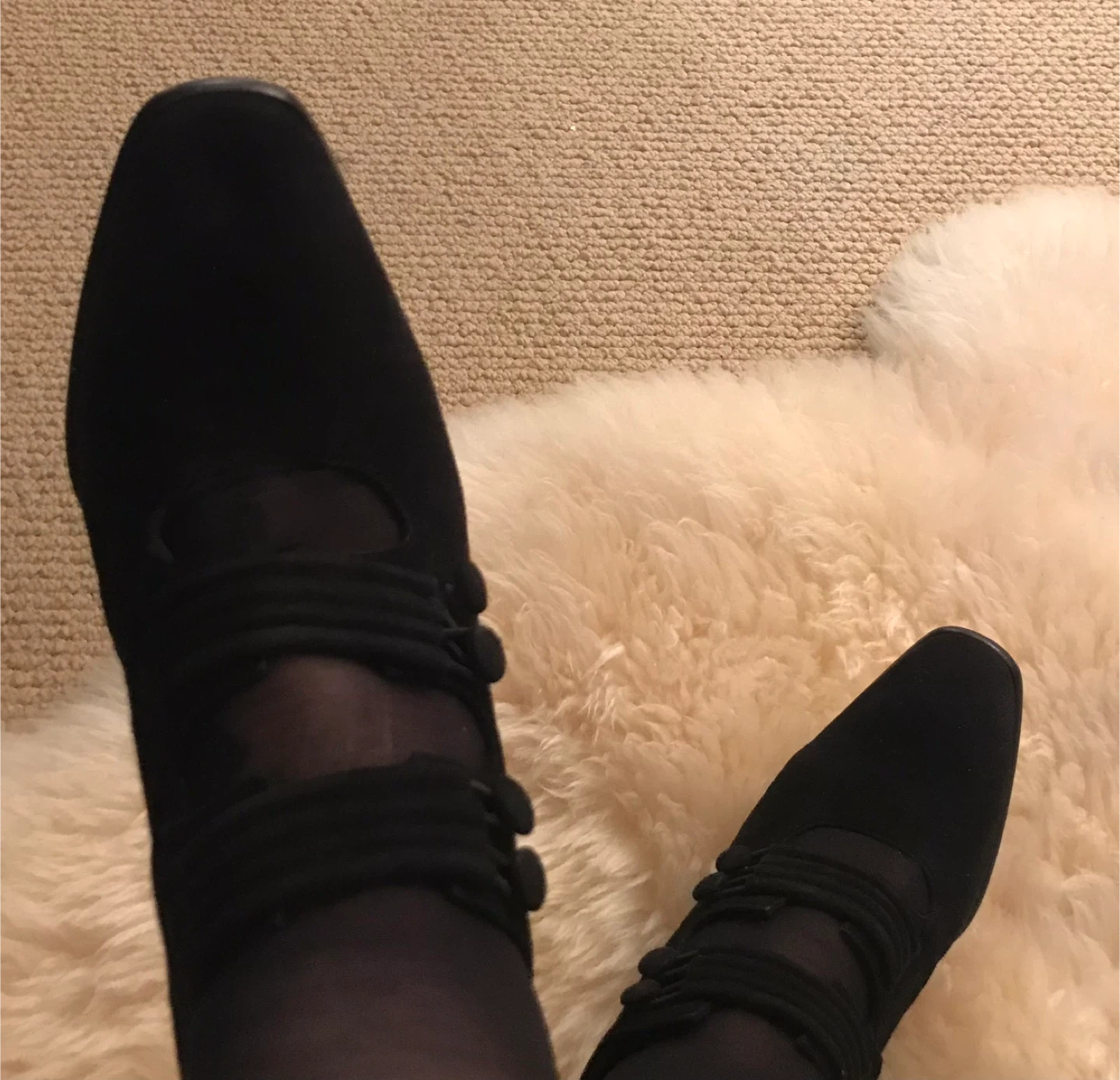 Black Suede Heels - Size 36 - photo 3