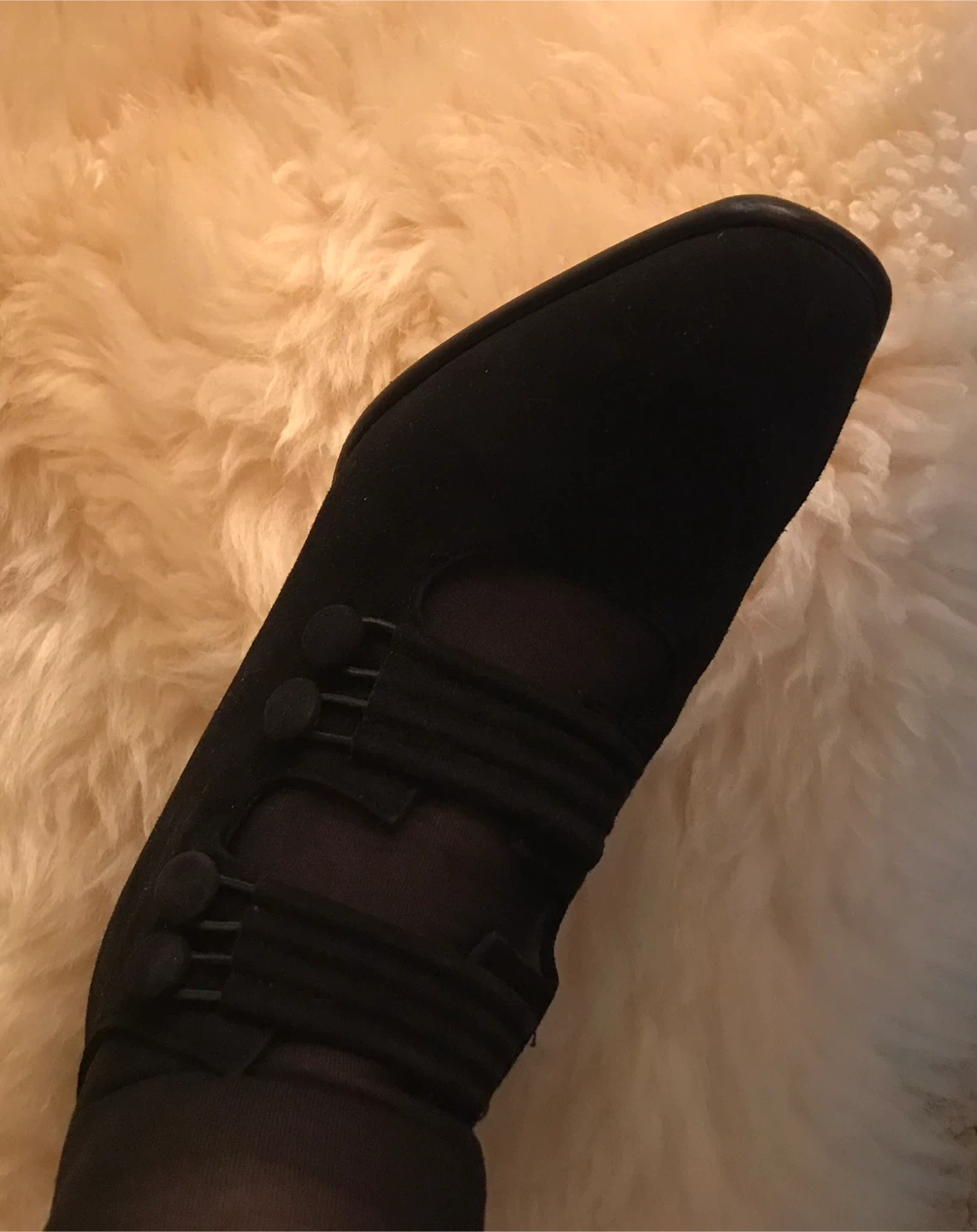 Black Suede Heels - Size 36 - photo 4