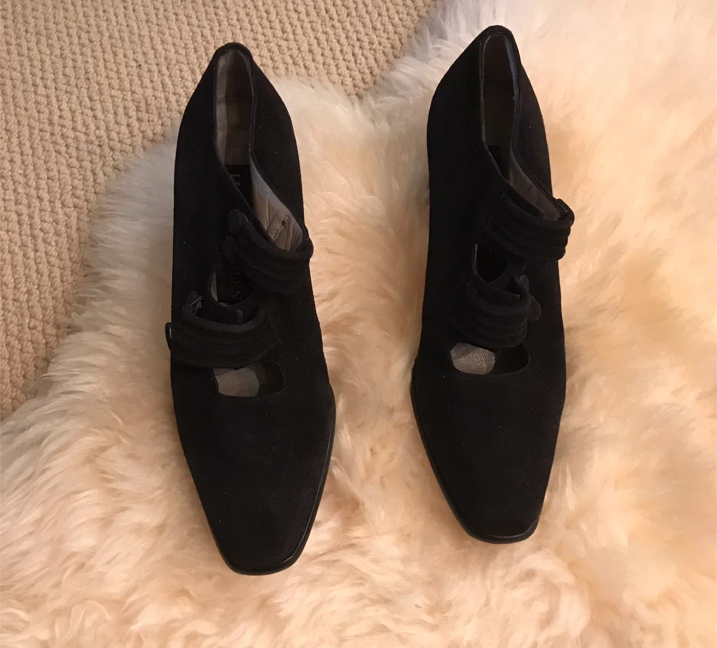 Black Suede Heels - Size 36 image indicator(2)