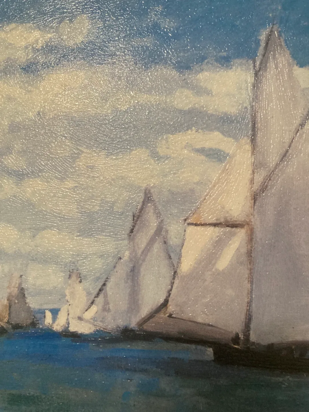 Large framed print of Claude Monet’s “Regatta at Saint-Adresse”. image indicator(2)