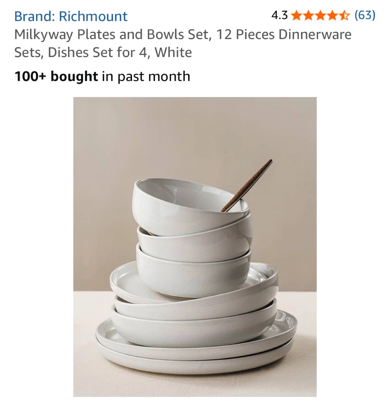 Richmount Milkyway 12-Piece Dinnerware Set image indicator(8)