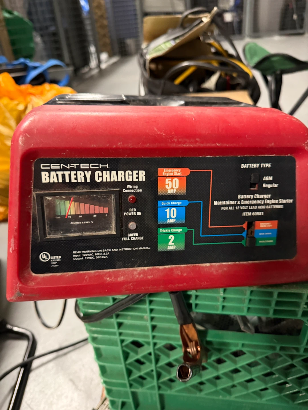 Cen-Tech Battery Charger - Item 60581